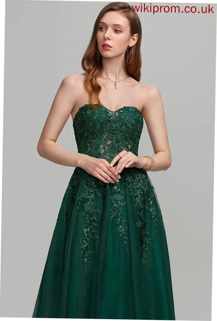 Sweetheart Tulle With Sequins Prom Dresses Isabela Floor-Length Ball-Gown/Princess