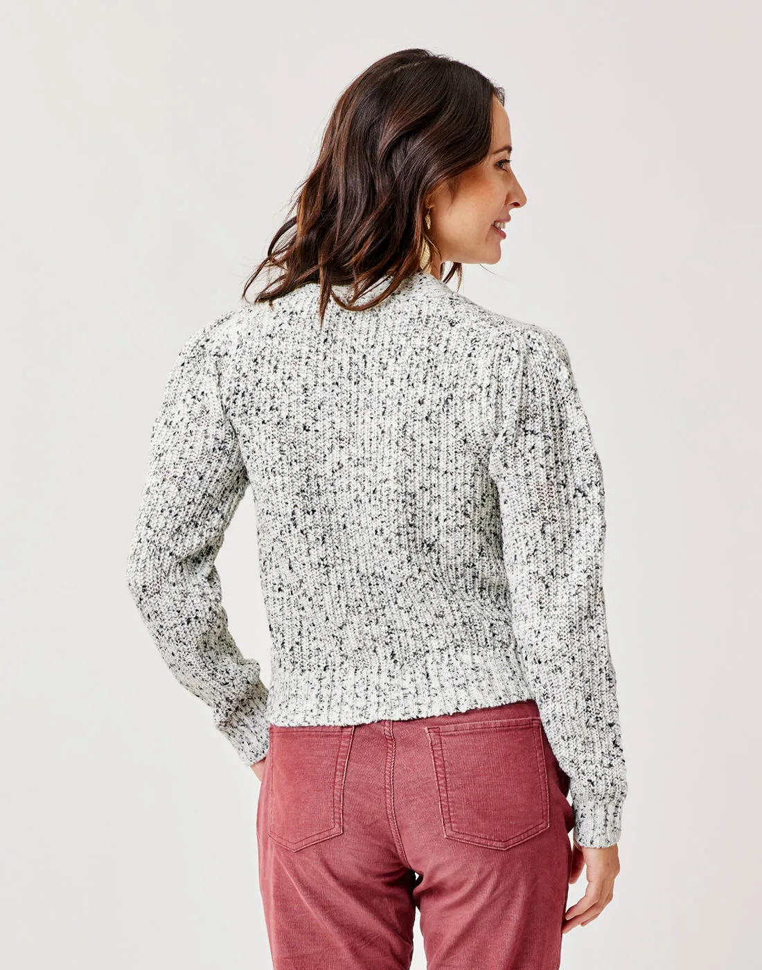Tinsley Spacedye Sweater: Grey Multi