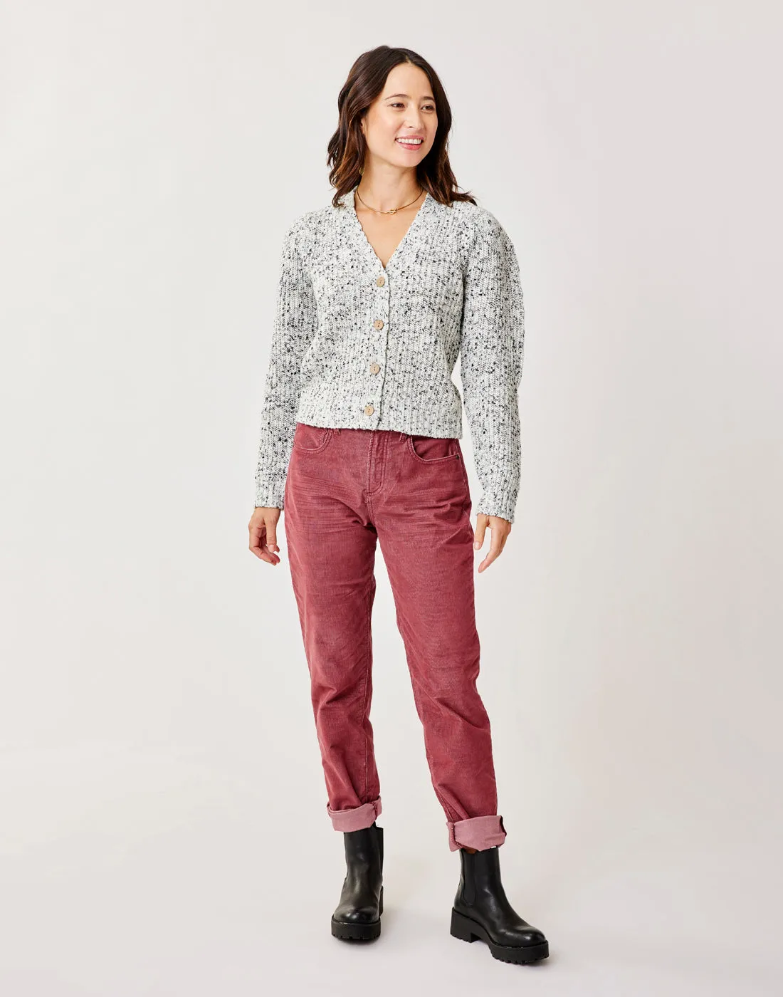 Tinsley Spacedye Sweater: Grey Multi