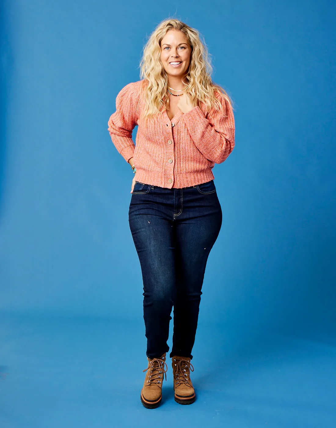 Tinsley Sweater: Terracotta Heather - FINAL SALE
