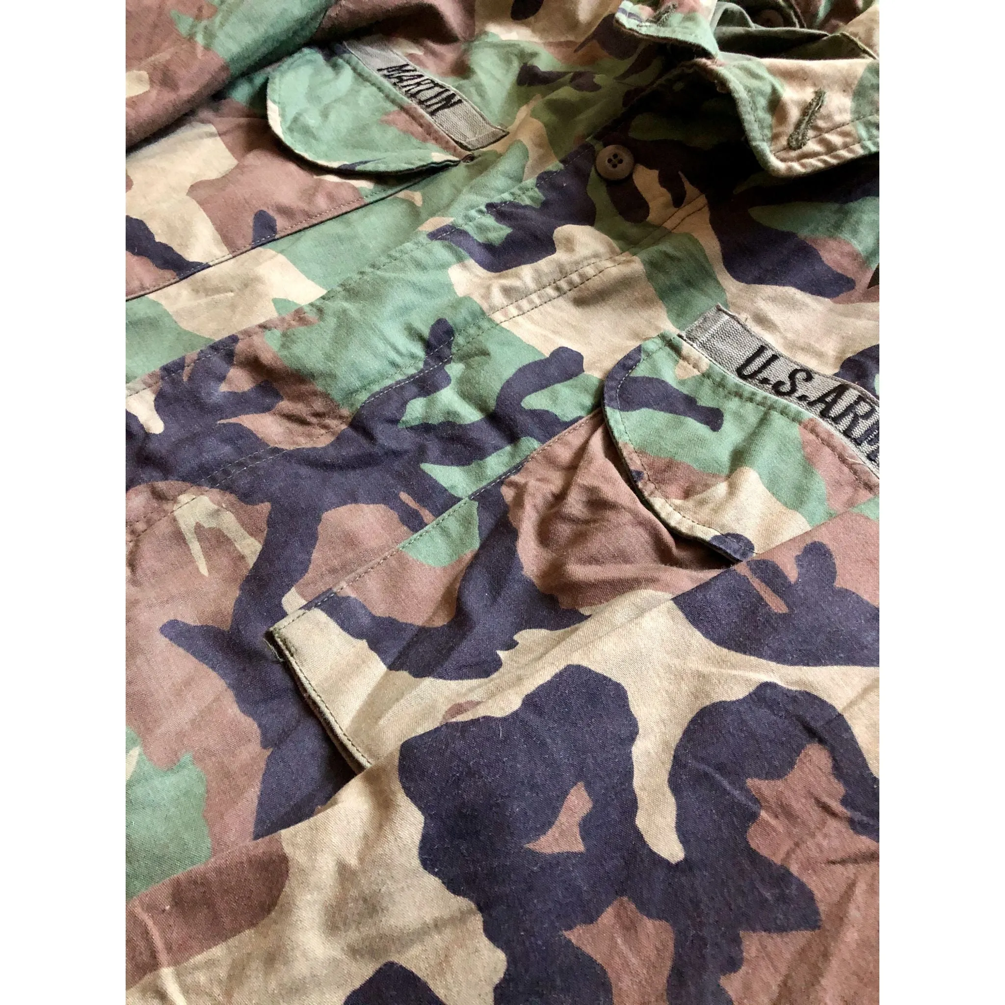 Vintage 1994 Woodland Camouflage M-65 Field Jacket