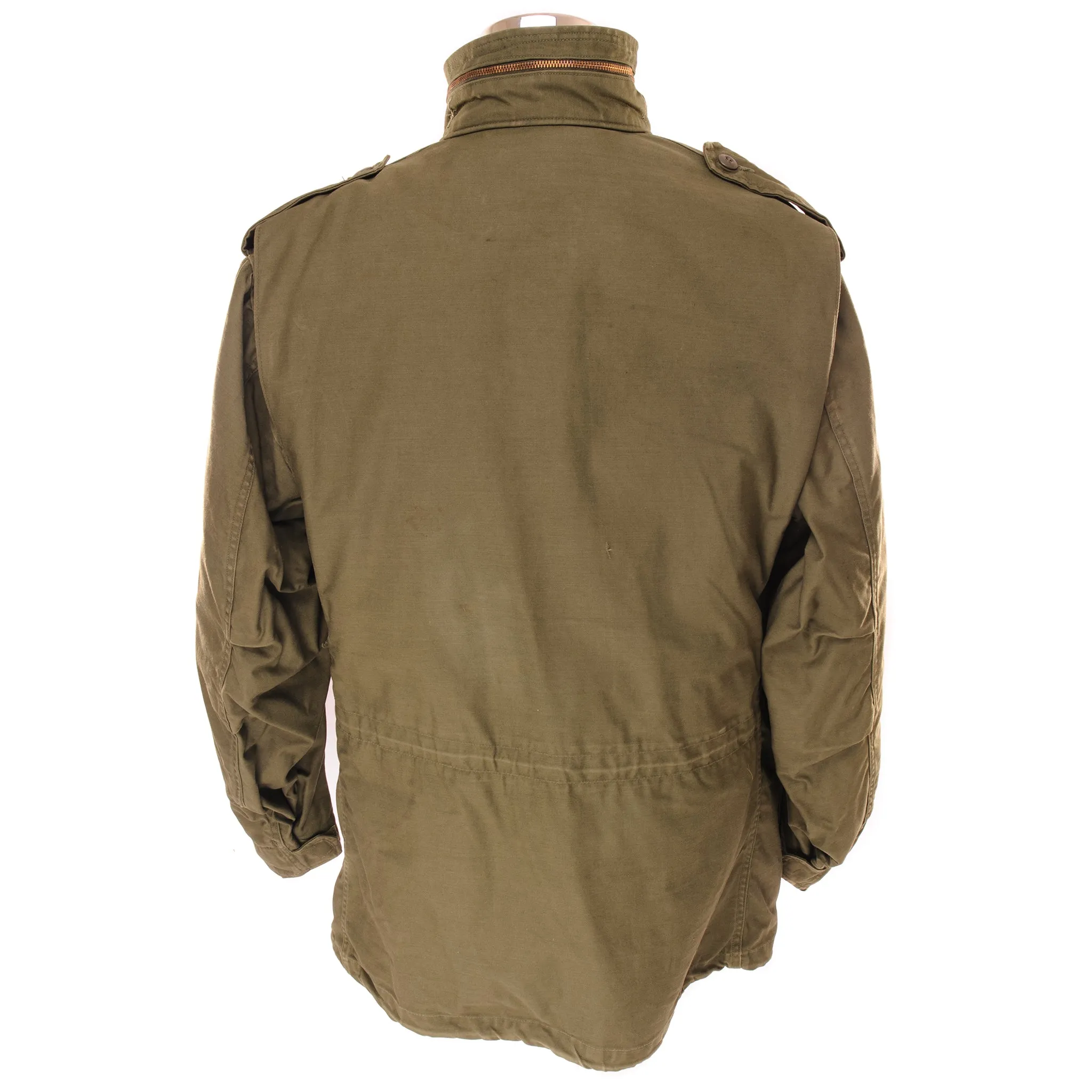 VINTAGE US ARMY M-1965 M65 FIELD JACKET 1976 SIZE LARGE LONG