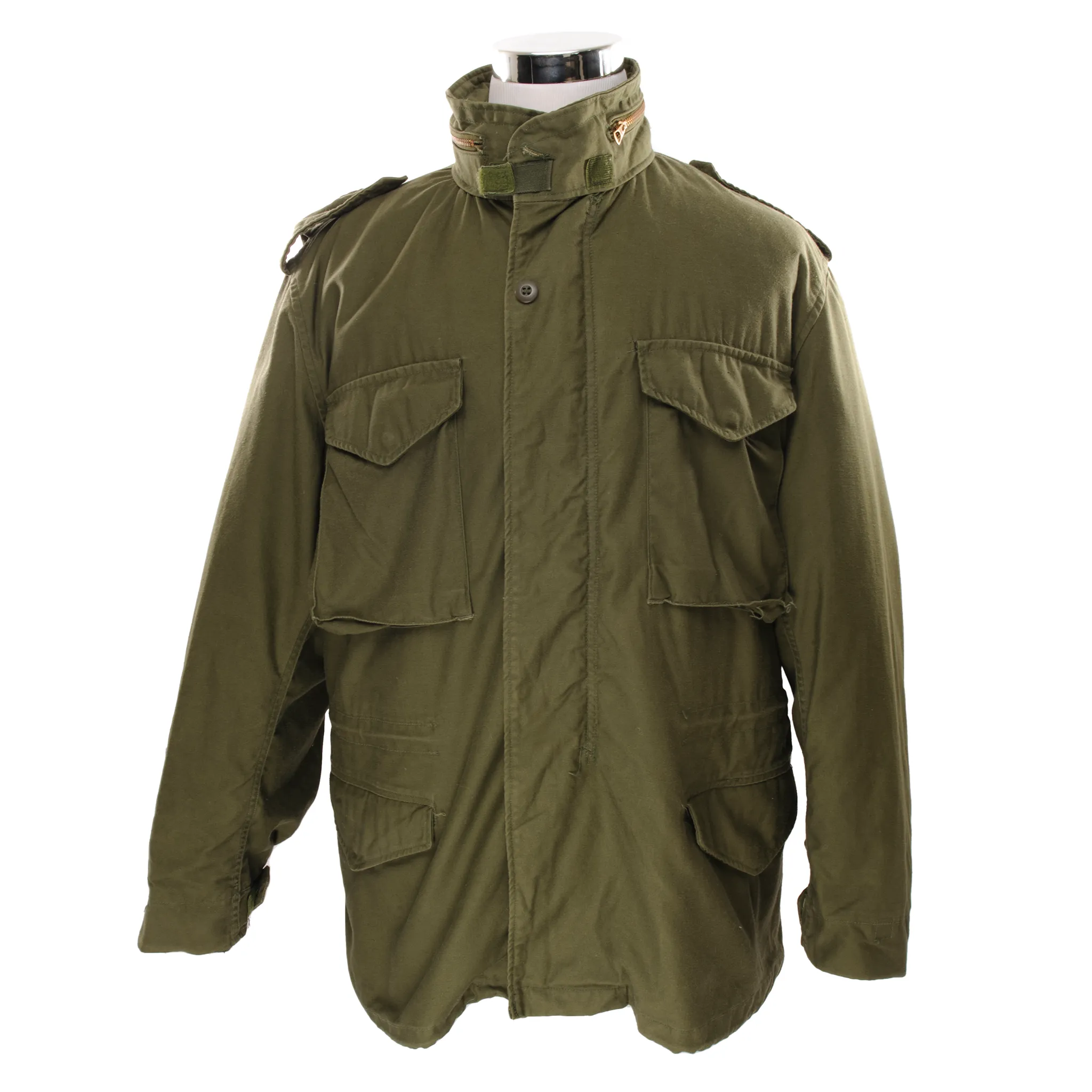 VINTAGE US ARMY M-1965 M65 FIELD JACKET VIETNAM WAR 1973 LARGE REGULAR