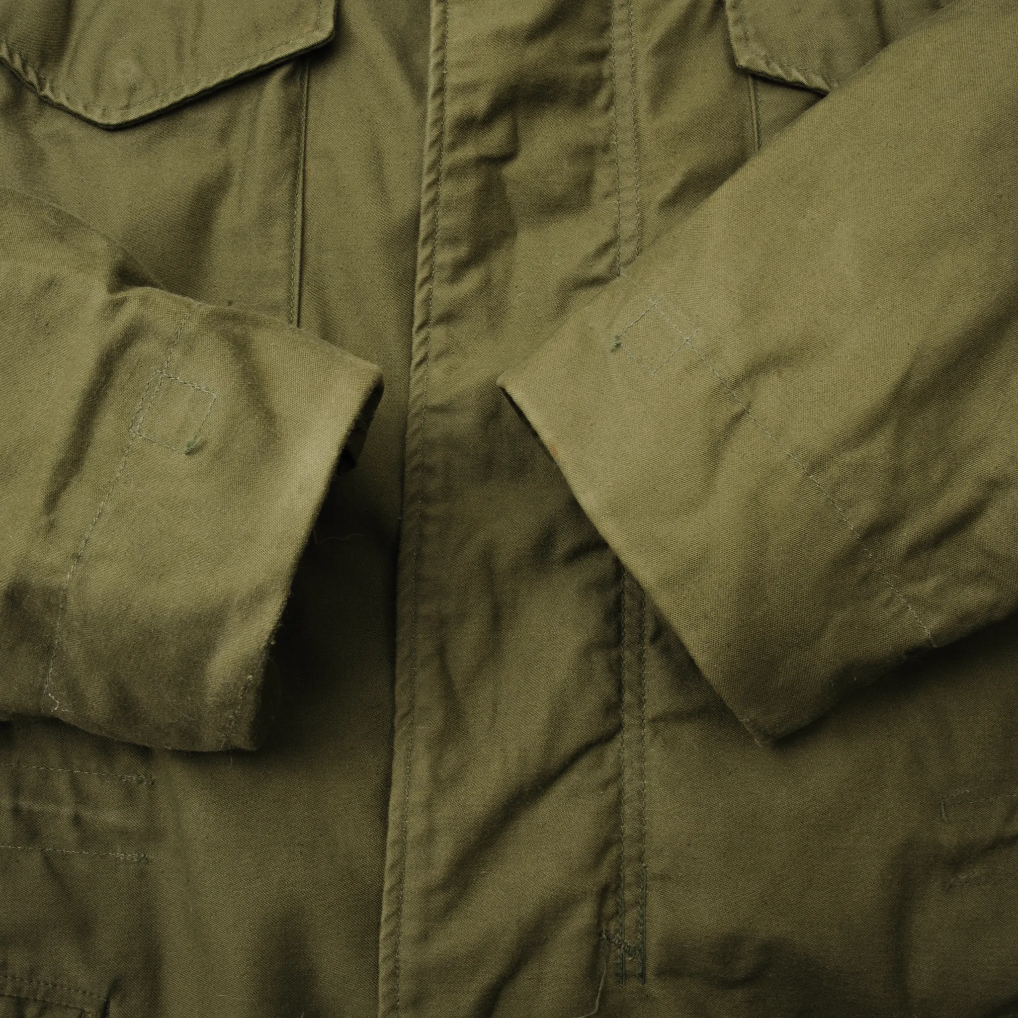 VINTAGE US ARMY M-1965 M65 FIELD JACKET VIETNAM WAR 1973 LARGE REGULAR