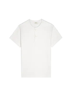 Womens DNA Henley T-Shirt—off-white
