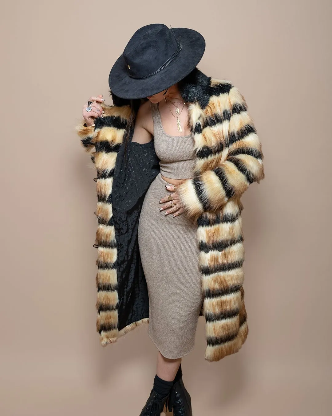 Women's Long Faux Fur Coat | Gazelle