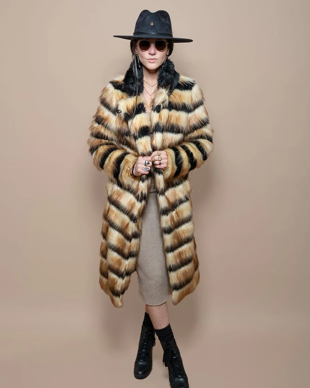 Women's Long Faux Fur Coat | Gazelle